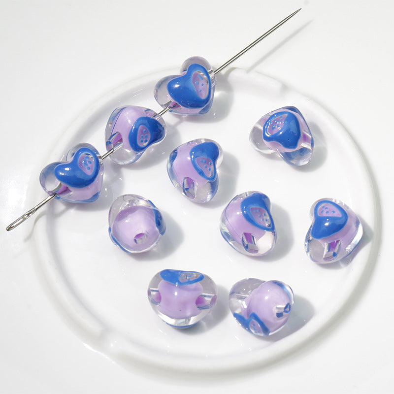 Wholesale Hand Painted Drip Oil Ornament Accessories Beads